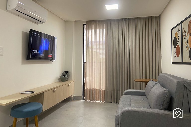 Apt. Cabo Branco c/ varana na praia - LikeHome