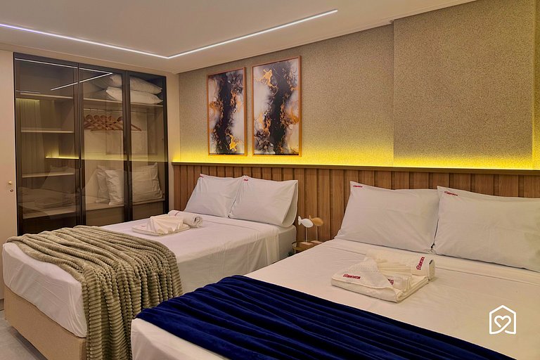 Lindo flat 50m da praia de cabo branco - LikeHome