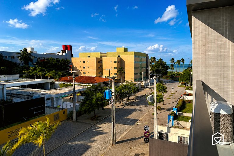 Lindo flat á 50m da praia de cabo branco -LikeHome