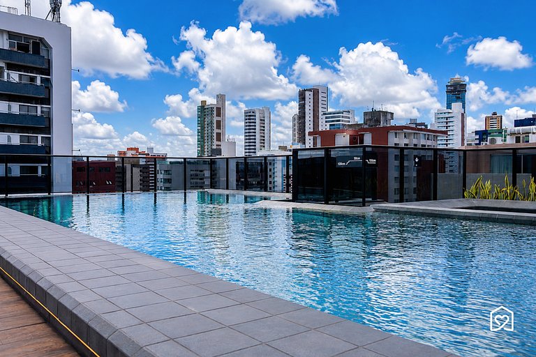 Flat próximo ao letreiro de João Pessoa em Tambaú