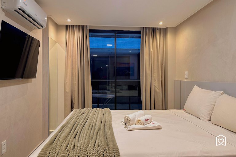 Flat na praia de Cabo Branco João Pessoa -LikeHome