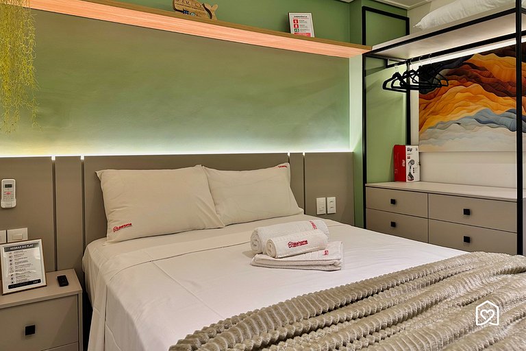 Flat planejado a poucos metros da praia - LikeHome
