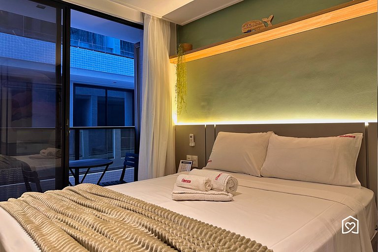 Flat planejado a poucos metros da praia - LikeHome