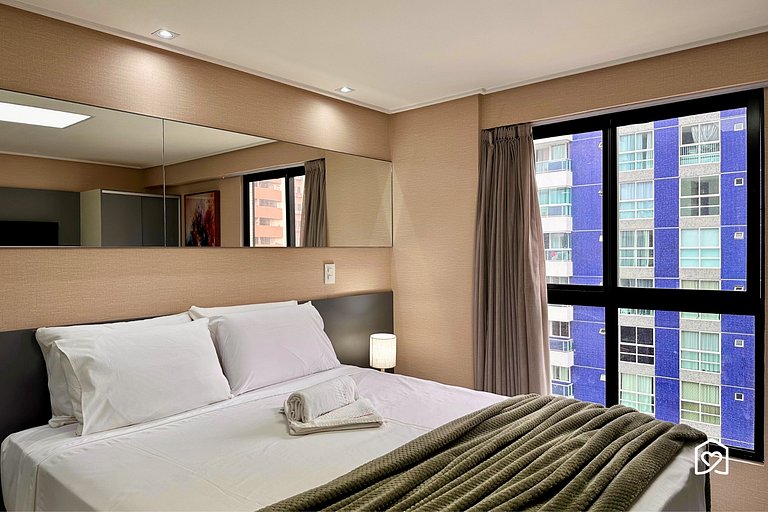 Incrível flat c/ vista cidade em Tambaú - LikeHome