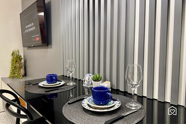 Incrível flat c/ vista cidade em Tambaú - LikeHome