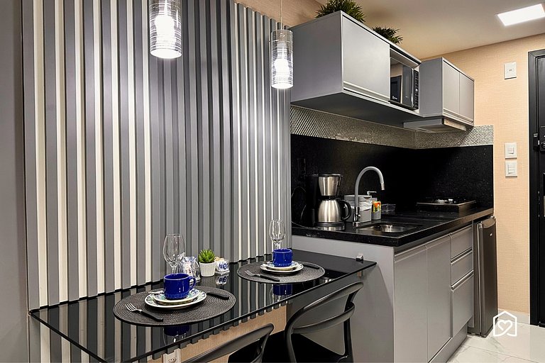 Incrível flat c/ vista cidade em Tambaú - LikeHome