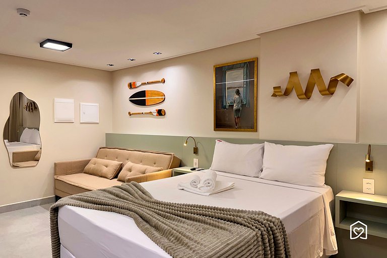 Flat completo a 50m da praia - LikeHome