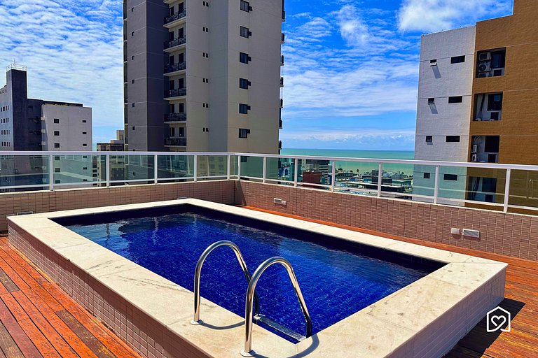 Apt. tamanho família em Tambaú orla - LikeHome