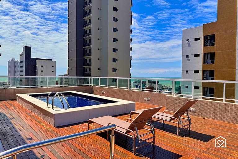 Apt. tamanho família em Tambaú orla - LikeHome