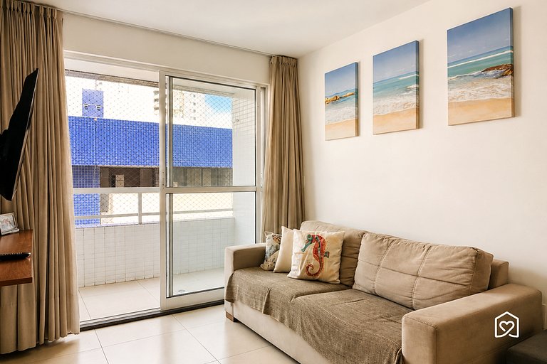 Apt. tamanho família em Tambaú orla - LikeHome