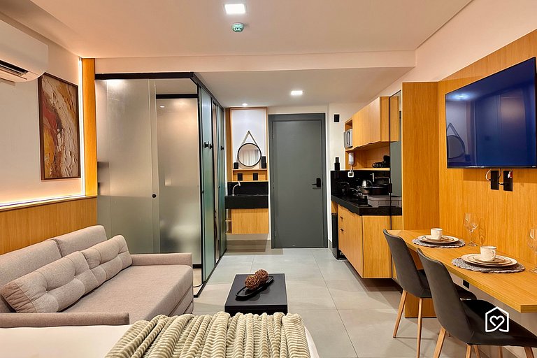 Lindo Studio beira-mar praia do Bessa - LikeHome