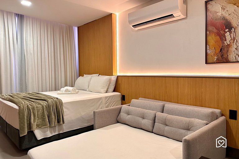 Lindo Studio beira-mar praia do Bessa - LikeHome