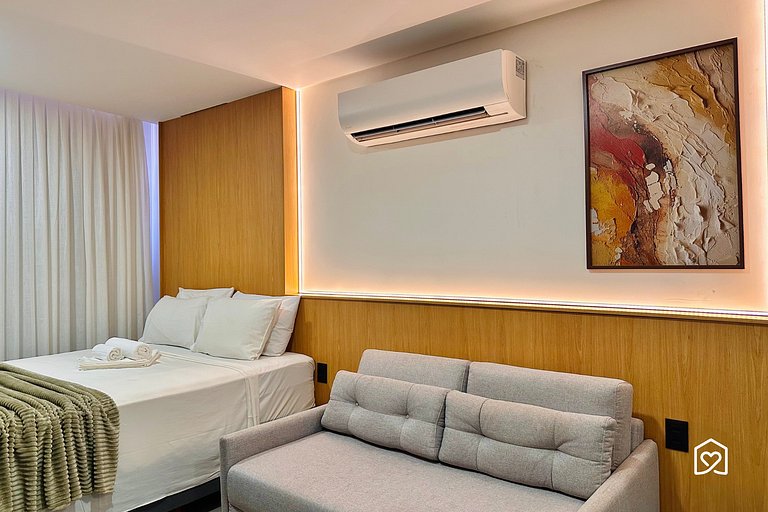 Lindo Studio beira-mar praia do Bessa - LikeHome