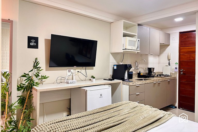 Flat poucos passos da praia de Intermares LikeHome