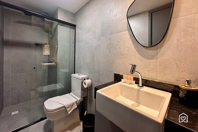 Flat na praia com vista para o jardim - LikeHome