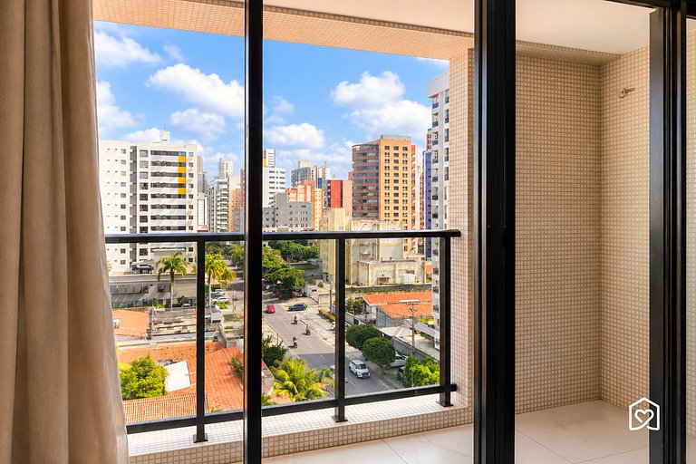 Flat c/ varanda espaçoso Tambaú praia - LikeHome