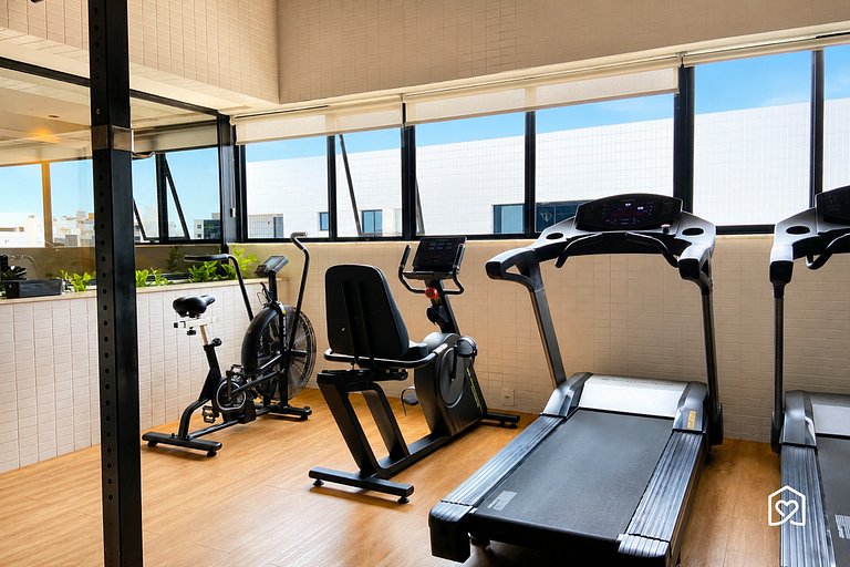 Belo flat beira-mar Bessa c/ varanda - LikeHome