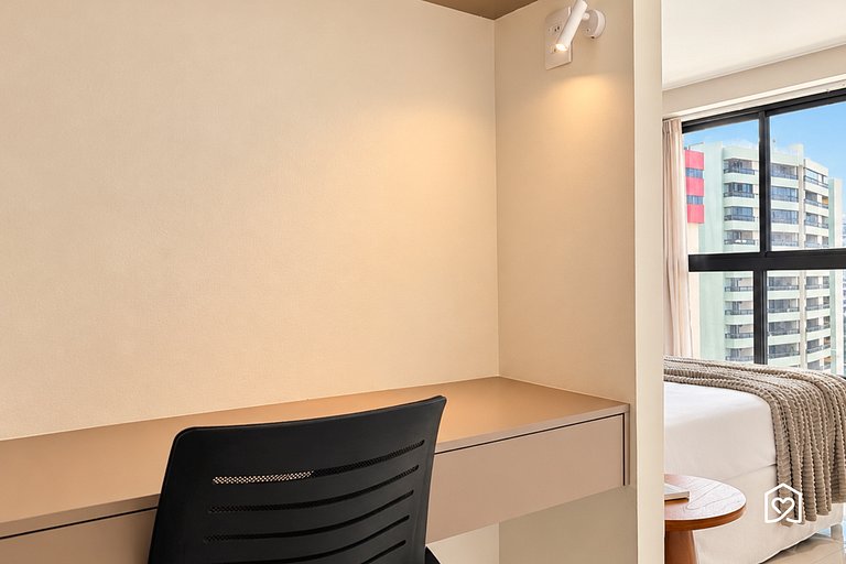 Family apartment with balcony near Tambaú Beach