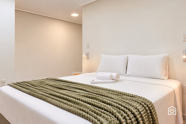 Family apartment with balcony near Tambaú Beach