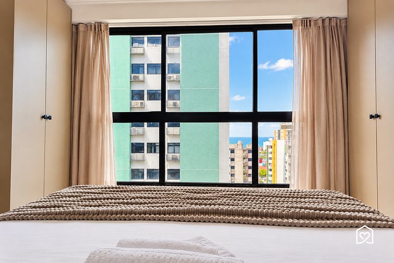 Family apartment with balcony near Tambaú Beach