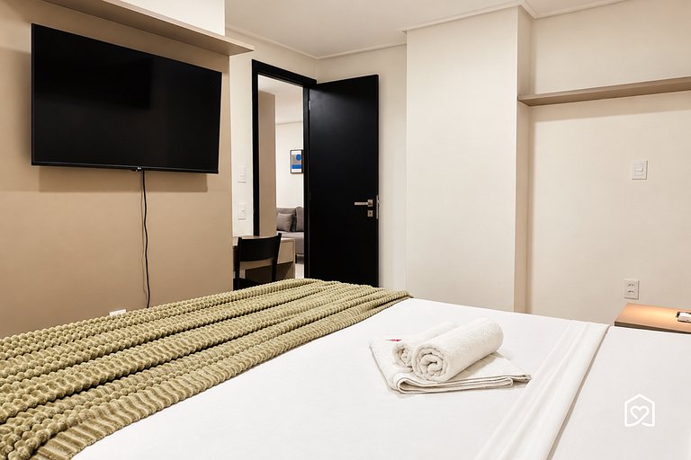 Family apartment with balcony near Tambaú Beach
