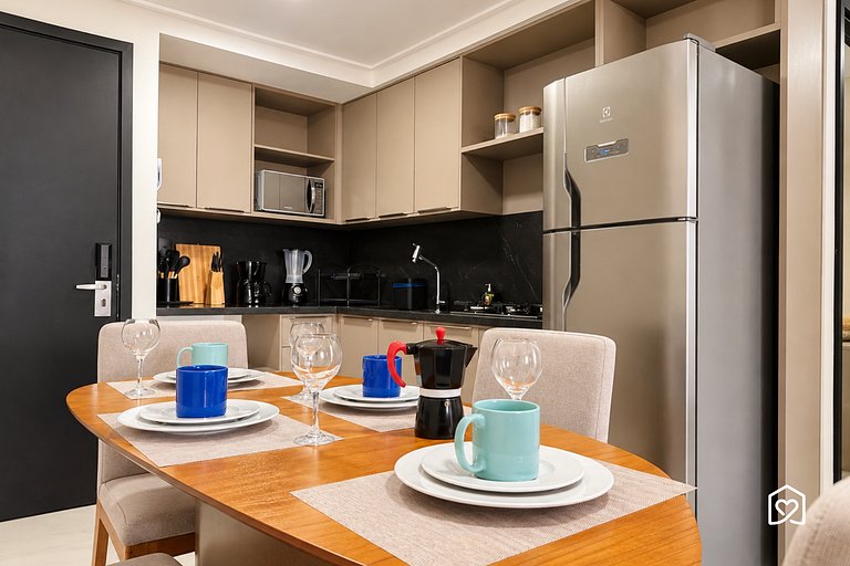 Family apartment with balcony near Tambaú Beach