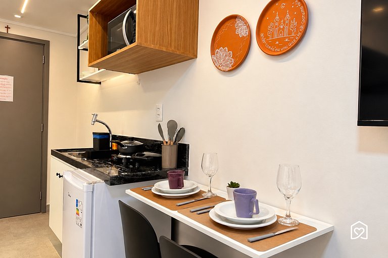 Studio a 50m da praia de Cabo Branco com varanda