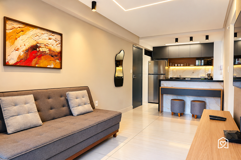 Apartment with balcony near Cabo Branco beach