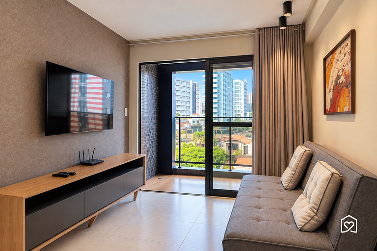 Apartment with balcony near Cabo Branco beach