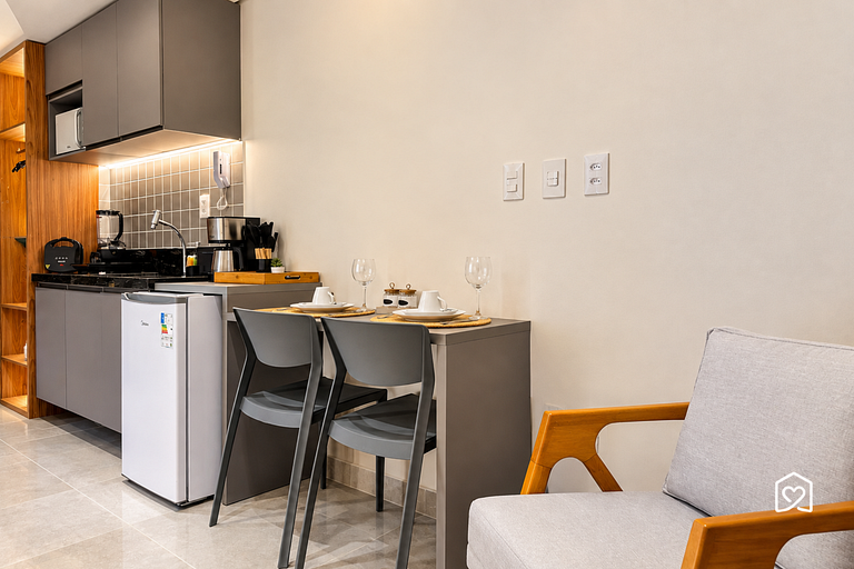 Flat na praia com vista para o jardim - LikeHome