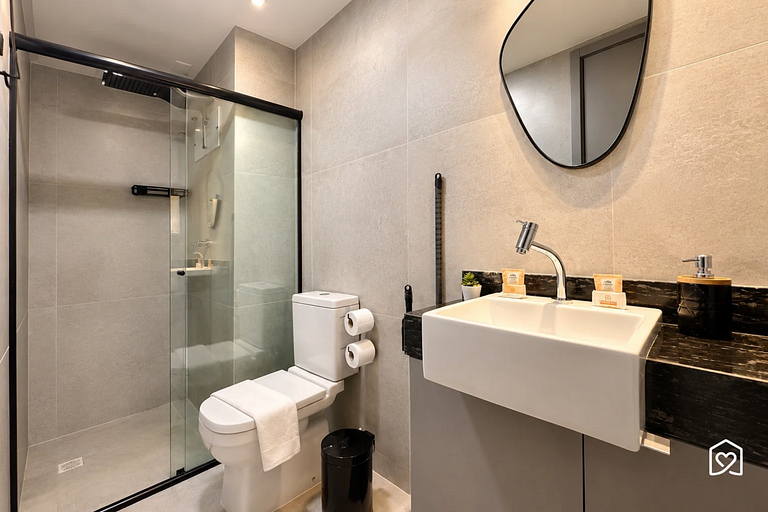 Flat na praia com vista para o jardim - LikeHome