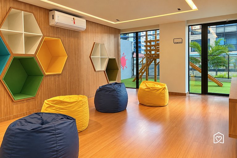 Flat near the Manaíra waterfront and rooftop pools