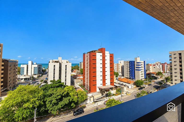 Apt. with balcony and view near Manaíra waterfront