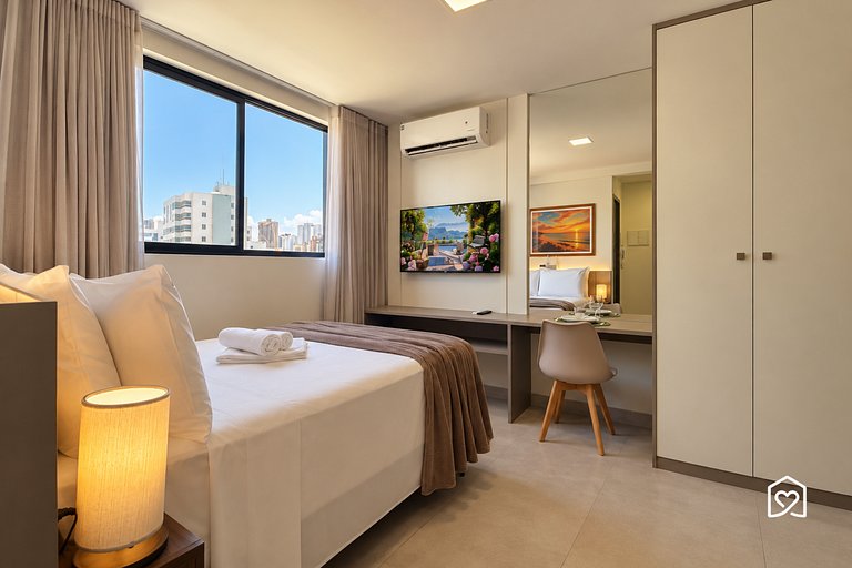 Apartment near Bessa Beach with rooftop pool