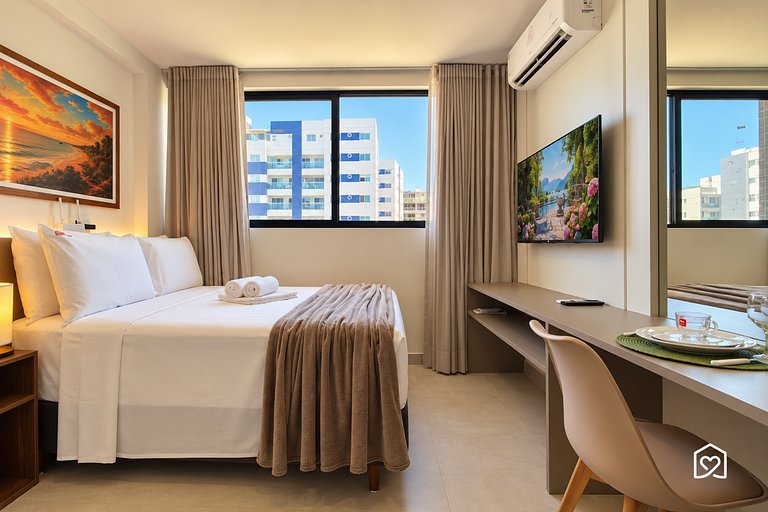 Apartment near Bessa Beach with rooftop pool
