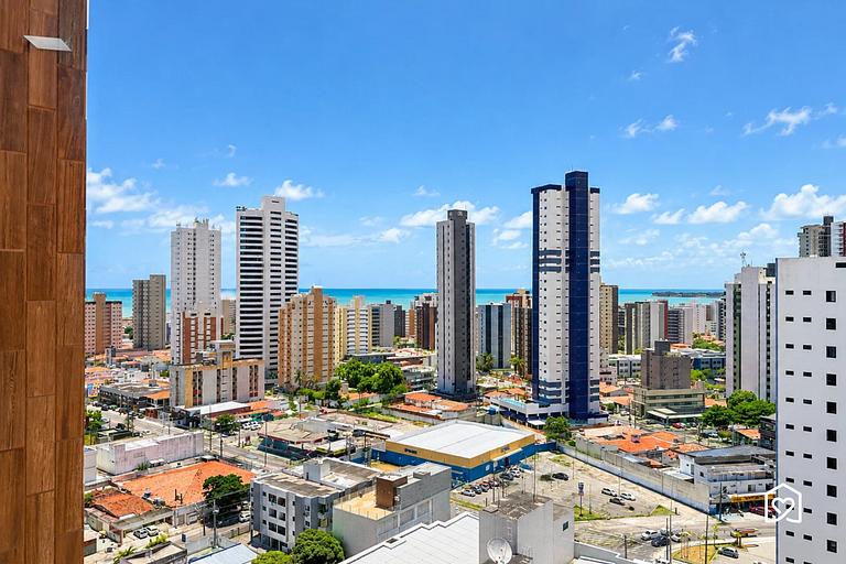 Flat em Manaíra c/ vista Oceano e Cidade
