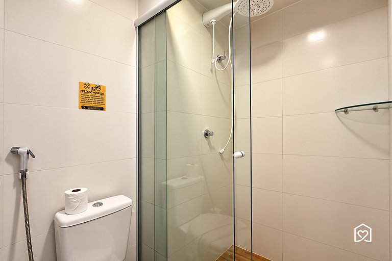 Flat 300m from Cabo Branco Beachfront, Sea View