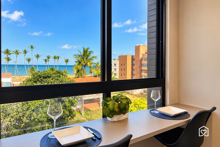 Flat 300m from Cabo Branco Beachfront, Sea View