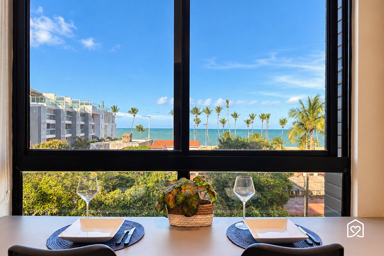 Flat 300m from Cabo Branco Beachfront, Sea View