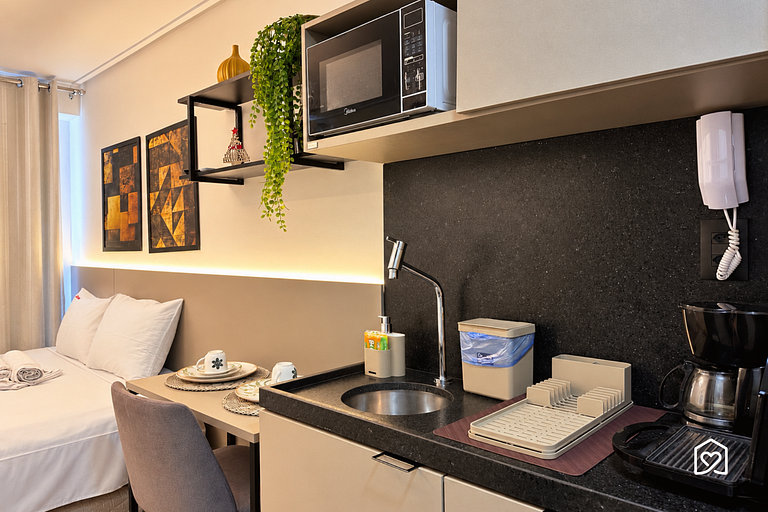 Flat with city view in Tambaú with rooftop pool